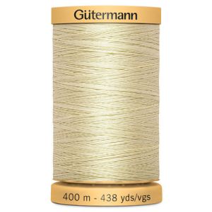 Gutermann Natural Cotton 50 Weight Thread 400m 828 Cream | 