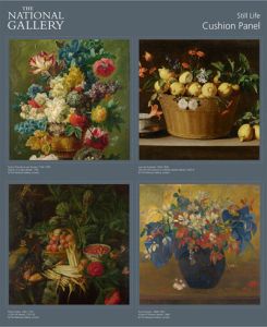 The National Gallery fabric: Still Life Cushion Panels | 