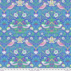 Kaffe Fassett x Morris & Co Fabric: Strawberry Thief Blue | 