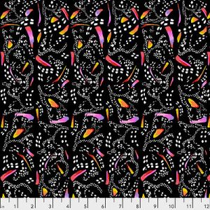 Migration Fabric: Monarch Stripe Black (per 1/4 metre) | 