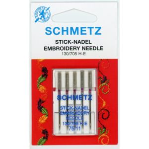 Schmetz Embroidery Sewing Machine Needles Size 75/11 | 