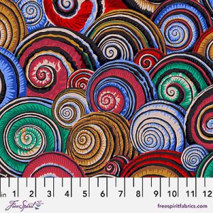 Kaffe Fassett Collective Fabric: Spiral Shells Dark (per 1/4 metre) | 