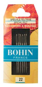 Bohin Special Felt Needles Size 22 x 6 | 