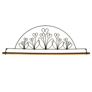 Patchwork Quilt Wire Hanger  Flower Garden 22' | 