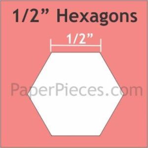 English Paper Piecing  Hexagon 0.5' 125 pieces | 