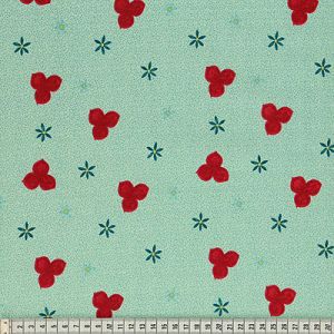 Dee Hardwicke Fabric: Trefoil Green (per 1/4 metre) | 