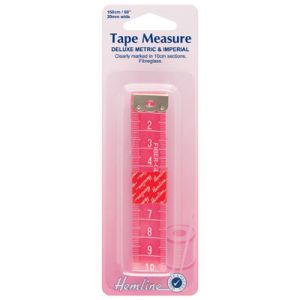 Hemline Deluxe Metric and Imperial Tape Measure 150cm/60in | 