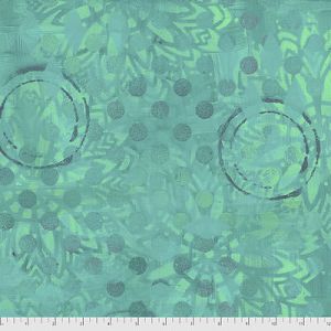 Pizzazz Fabric: Medallions Aquamarine (per 1/4 metre) | 