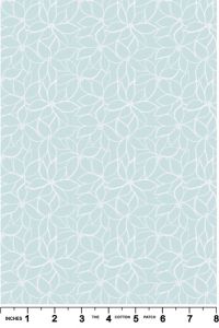 Hajime fabric: Linear Flower, Light blue | 