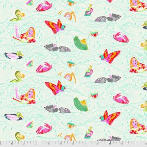 Curiouser & Curiouser Fabric: Sea of Tears Wonder (per 1/4 metre) | 