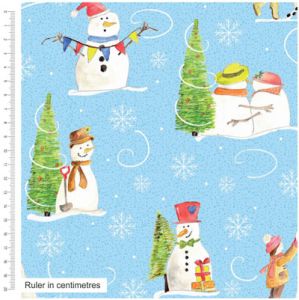 Christmas Traditions Snowman (per 1/4 metre) | 