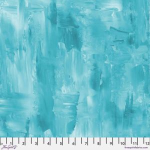 Sue Penn Textures Fabric: Brushstrokes Aqua (per 1/4 metre) | 