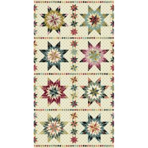 Dahlia fabric: Dahlia Stars Block 60cm Panel | 