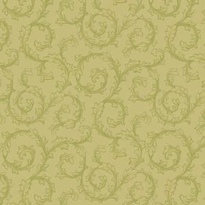 Midnight Meadow fabric: Scroll, Sage | 