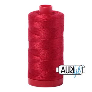 Aurifil 12 Cotton Thread 2250 Red Large Spool | 