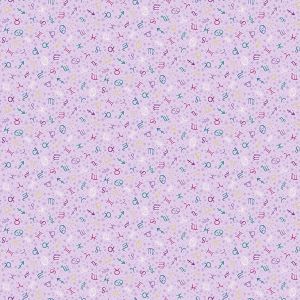 Luna Fabric: Zodiac, Purple | 