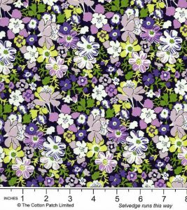 Liberty Carnaby Collection Fabric: Westbourne Posy, Purple | 