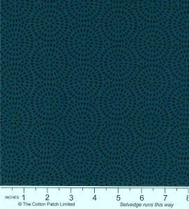 Classic Coordinates Fabric: Dash Circles Indigo (per 1/4 metre) | 