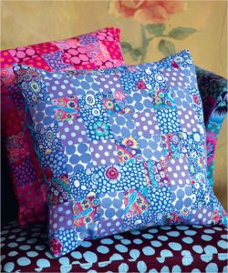 Kaffe Fassett Blue Squares Cushion Kit | 