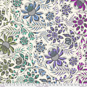 Tula Pink Roar! 108' Quilt Back Fabric: Vine Mist (per 1/4 metre) | 