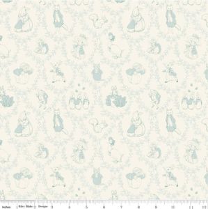 Peter Rabbit and Friends fabric: Cloud Toile | 