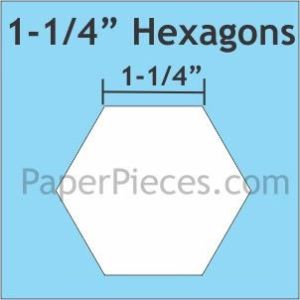 English Paper Piecing  Hexagon 1.25' 75 pieces | 