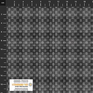 Quilters Coordinates fabric: Line Dots Black (per 1/4 metre) | 