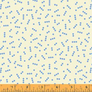 Posy Fabric: Mod Star Blue (per 1/4 metre) | 