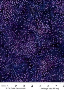 Bali Batik Handpaints Fabric: Dot Burst Salvia (per 1/4 metre) | 