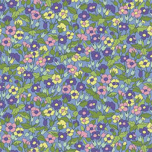 Liberty Carnaby Collection Fabric: Piccadilly Poppy, Green | 