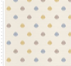 Blue Skies and Nutmeg fabric: Coutil (per 1/4 metre) | 