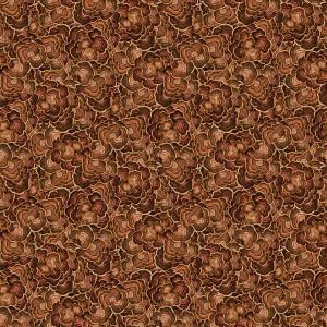 Wild Harvest fabric: Tree Fungi, Brown | 