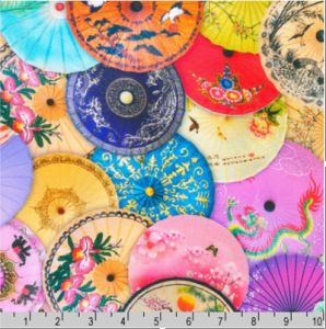 Library of Rarities fabric: Parasols Antique (per 1/4 metre) | 