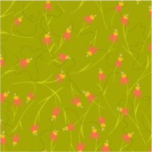 Alison Glass Fabric Coneflowers  Green (per 1/4 metre) | 