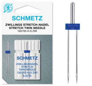 Schmetz Stretch Twin Needle Sewing Machine Needle (4.0/75) | 