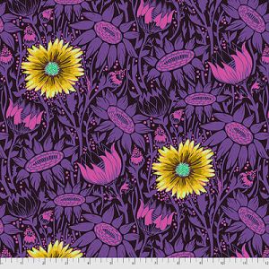 Anna Maria Horner Made My Day fabric: Coreopsis Plum (per 1/4 metre) | 