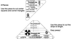 Marti Michell Pineapple Ruler 1' Finished Strips | 