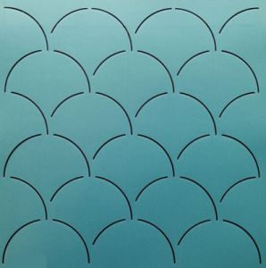 Quilt Stencil  12' Large Clamshell Background | 