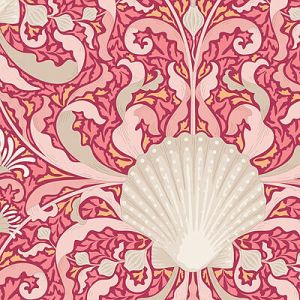 Tilda Cotton Beach: Scallop Shell Coral (per 1/4 metre) | 