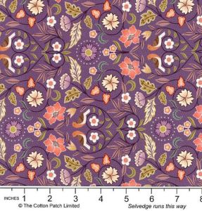 Isabella fabric: Isabella, Dark Plum | 