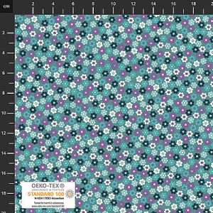 Quilters Coordinates fabric: Mini Flowers Sage (per 1/4 metre) | 