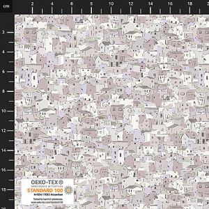 Quilters Coordinates fabric: Rooftops Cloud (per 1/4 metre) | 