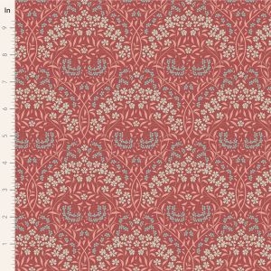 Tilda Sanctuary fabric: Rhubarb and Caramel, Larissa Rhubarb | 