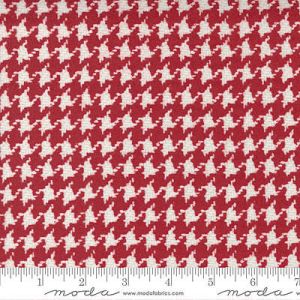 Yuletide Gatherings Flannels fabric: Houndstooth Santa's Coat (per 1/4 metre) | 