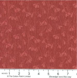 Liberty Snowdrop Spot Fabric: Sienna Red (per 1/4 metre) | 