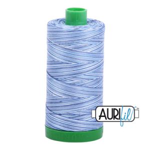 Aurifil 40 Cotton Variegated Thread 4655 Storm at Sea | 