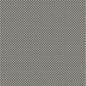 Makower Small Spots Fabric: White Spots Grey (per 1/4 metre) | 