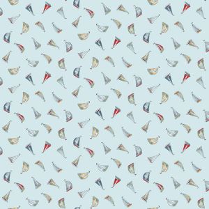 High Tide Fabric: Sail Away, Light Blue | 