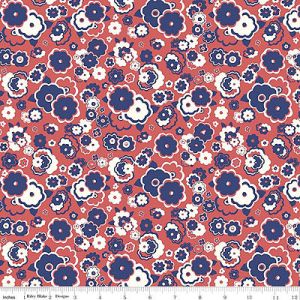 Liberty Carnaby Collection Fabric: Cosmos Cloud Crimson (per 1/4 metre) | 