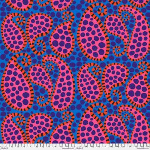 Brandon Mably Fabric Paisley Dot Blue (per 1/4 metre) | 